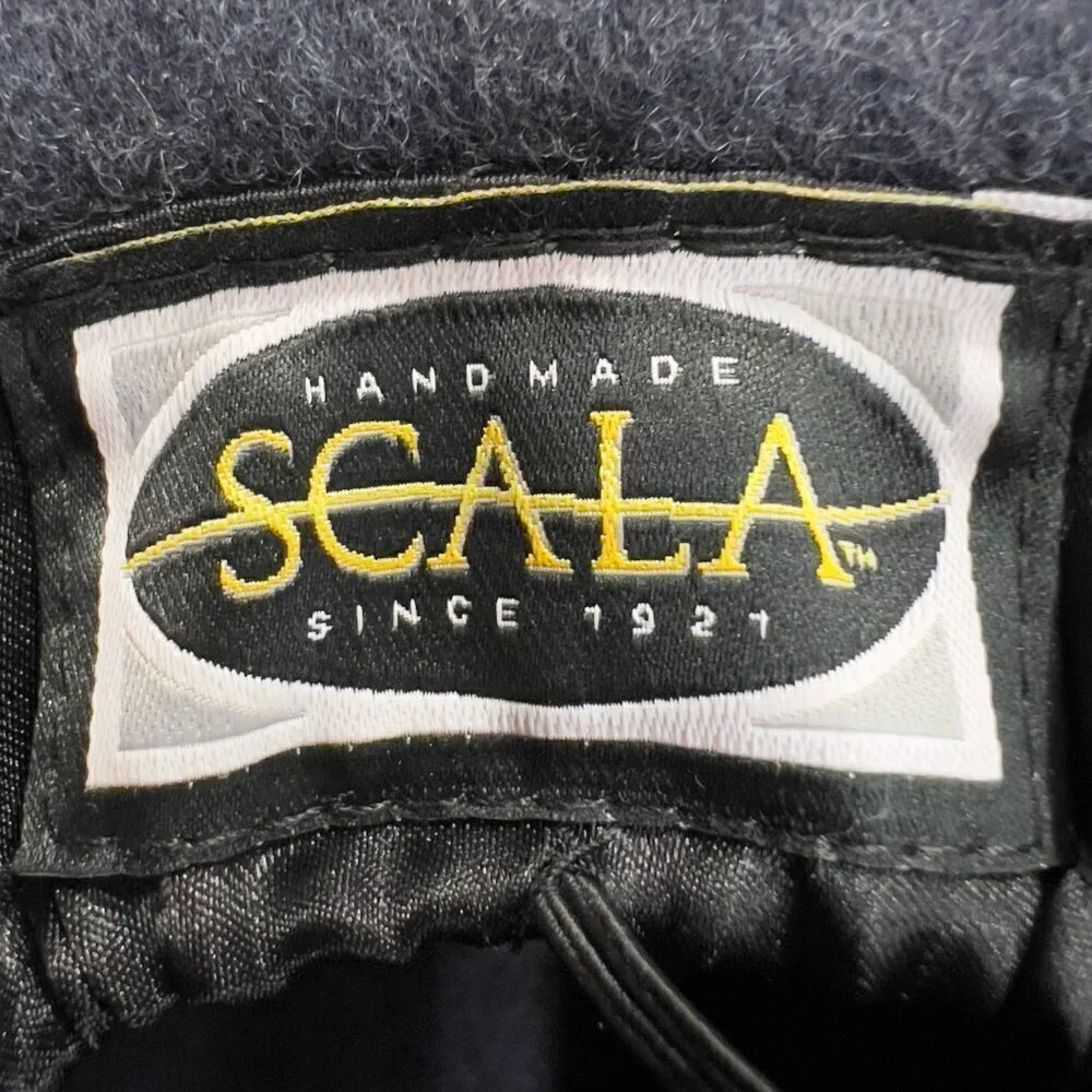 Scala Women's Hand Made Charcoal Gray Hat One Size Fits All